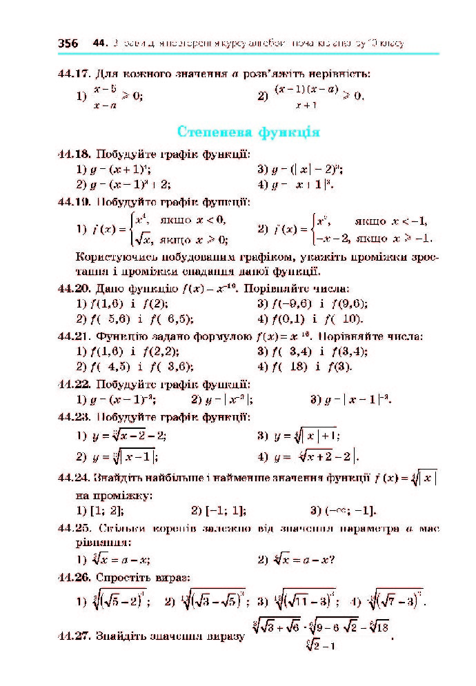 Алгебра 10 клас Мерзляк 2018 (Проф.)