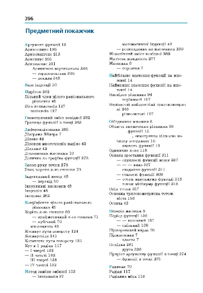 Алгебра 10 клас Мерзляк 2018 (Проф.)