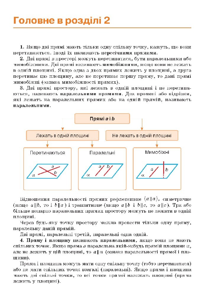 Геометрія 10 клас Бевз 2018