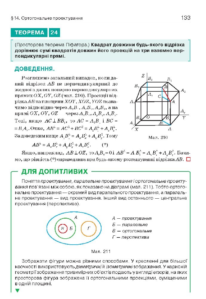 Геометрія 10 клас Бевз 2018