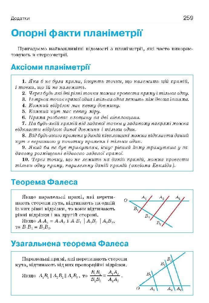 Геометрія 10 клас Бевз 2018