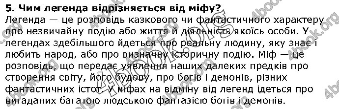 Решебник Українська література 5 клас Авраменко 2018. ГДЗ