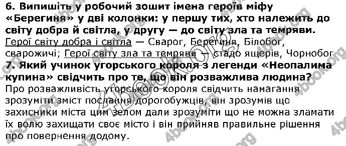 Решебник Українська література 5 клас Авраменко 2018. ГДЗ