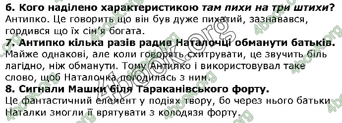 Решебник Українська література 5 клас Авраменко 2018. ГДЗ