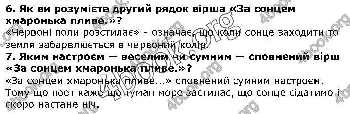 Решебник Українська література 5 клас Авраменко 2018. ГДЗ