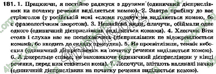 Ответы Українська мова 7 клас Бондаренко