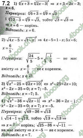 Решебник Алгебра 10 клас Мерзляк 2018 (Погл). ГДЗ