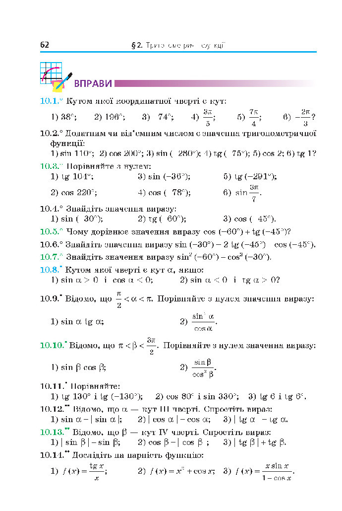 Математика 10 клас Мерзляк 2018 (Укр.)