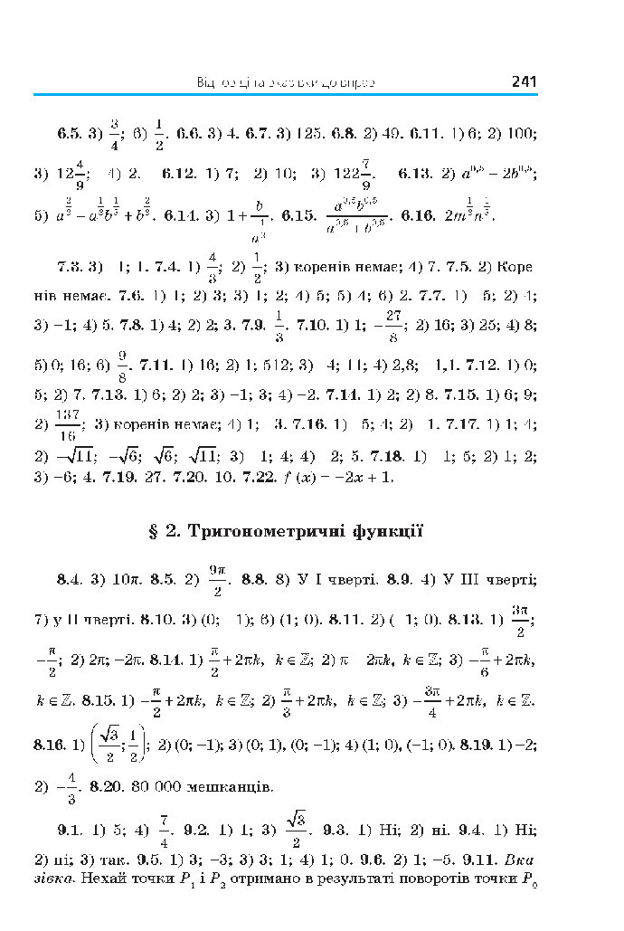 Математика 10 клас Мерзляк 2018 (Укр.)