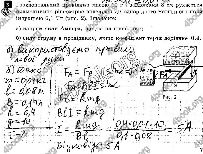 Решебник Зошит контроль Фізика 9 клас Божинова. ГДЗ