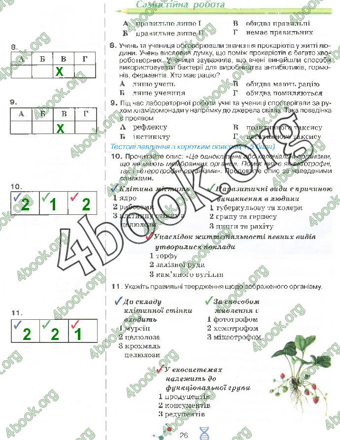 Решебник Зошит біологія 10 клас Андерсон 2018. ГДЗ