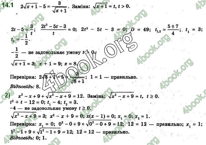 Решебник Алгебра 10 клас Мерзляк 2018. ГДЗ