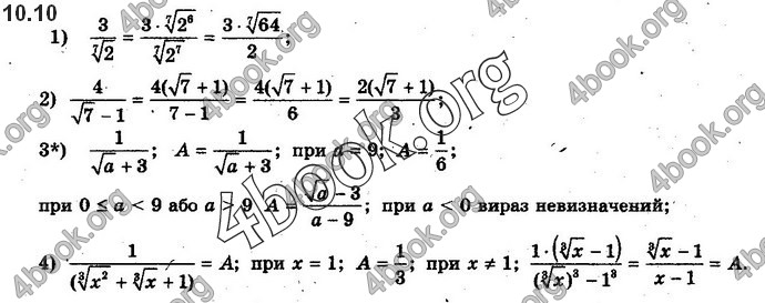 Решебник Алгебра 10 клас Нелін 2018. ГДЗ