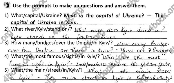 Відповіді Зошит Англійська мова 4 клас Чернишова