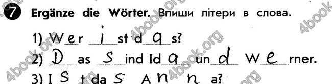 Решебник Зошит Німецька мова 5 клас Сотникова. ГДЗ