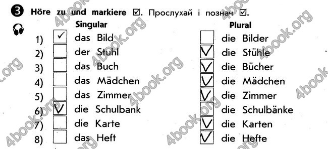 Решебник Зошит Німецька мова 5 клас Сотникова. ГДЗ