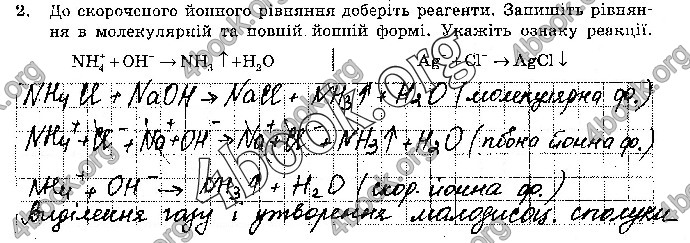 Решебник Зошит Хімія 10 клас Черевань. ГДЗ