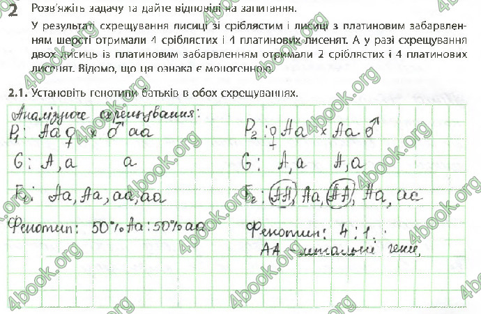 Решебник Зошит Біологія 10 клас Задорожний 2018 (Станд.)