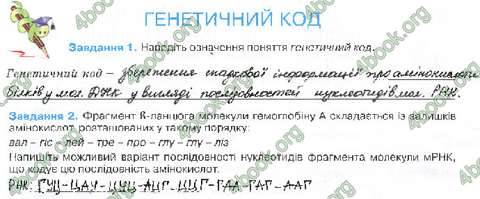 Решебник Зошит біологія 10 клас Андерсон 2018. ГДЗ