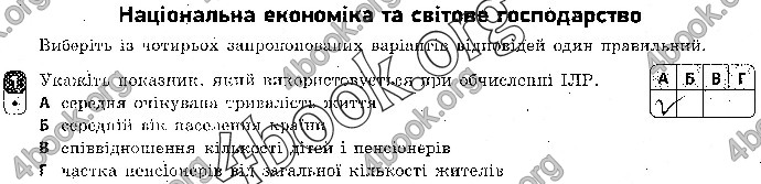 Відповіді Зошит контроль Географія 9 клас Вовк 2018. ГДЗ