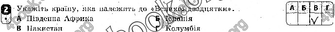 Відповіді Зошит контроль Географія 9 клас Вовк 2018. ГДЗ