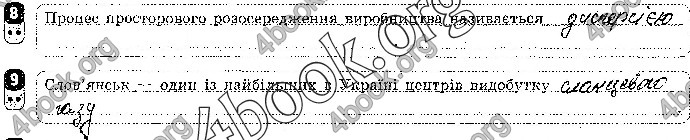 Відповіді Зошит контроль Географія 9 клас Вовк 2018. ГДЗ