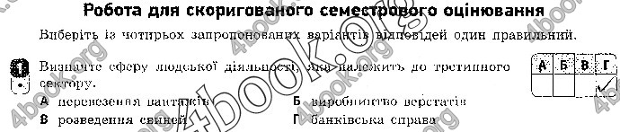 Відповіді Зошит контроль Географія 9 клас Вовк 2018. ГДЗ