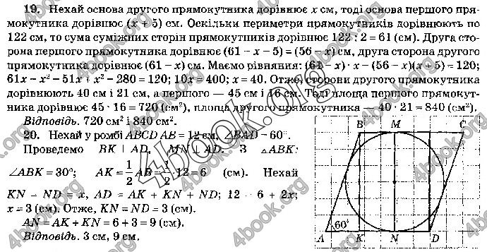 Відповіді Математика 9 клас ДПА 2019 Бевз. ГДЗ