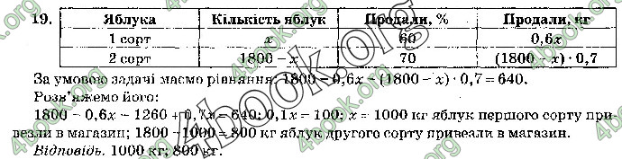 Відповіді Математика 9 клас ДПА 2019 Бевз. ГДЗ