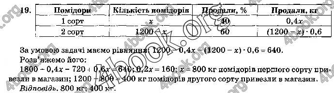 Відповіді Математика 9 клас ДПА 2019 Бевз. ГДЗ