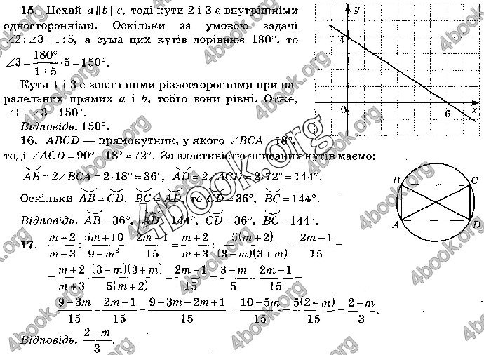 Відповіді Математика 9 клас ДПА 2019 Бевз. ГДЗ