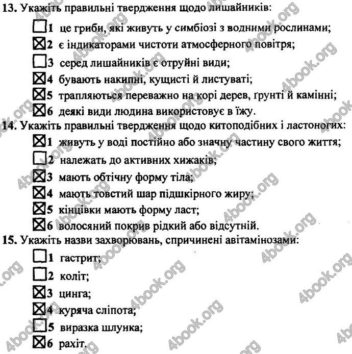Відповіді ДПА Біологія 9 клас Барна 2019. ГДЗ