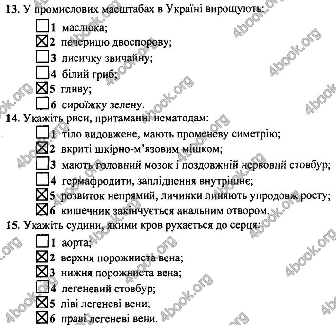 Відповіді ДПА Біологія 9 клас Барна 2019. ГДЗ