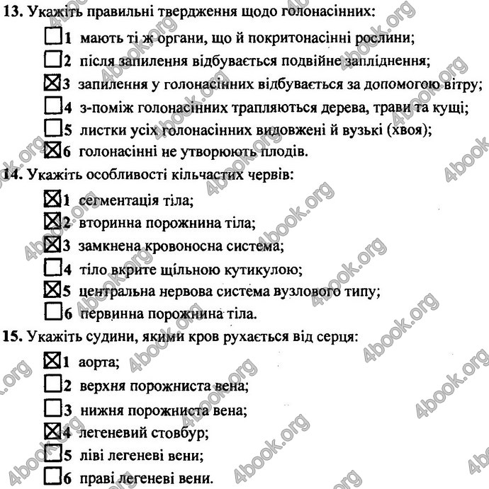 Відповіді ДПА Біологія 9 клас Барна 2019. ГДЗ