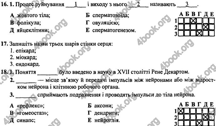 Відповіді ДПА Біологія 9 клас Барна 2019. ГДЗ