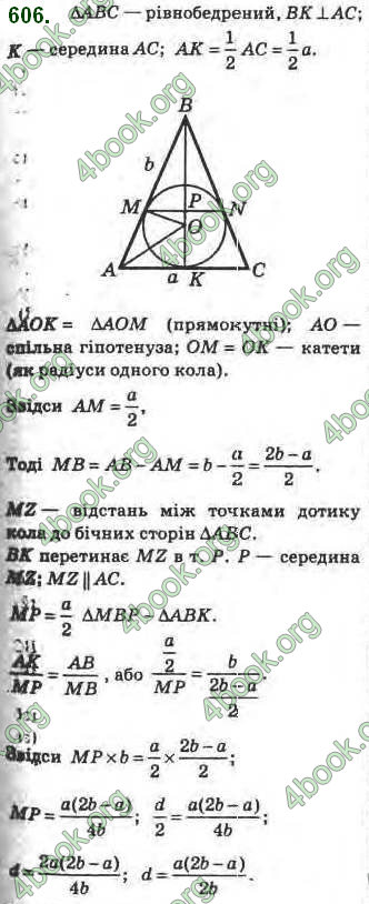 Відповіді Геометрія 8 клас Бурда 2016. ГДЗ