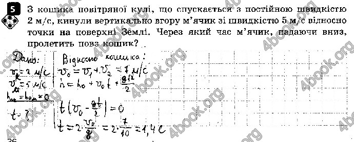 Решебник Зошит контроль Фізика 9 клас Божинова. ГДЗ
