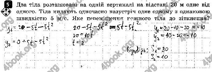 Решебник Зошит контроль Фізика 9 клас Божинова. ГДЗ