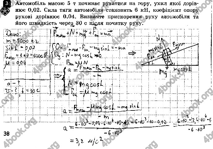 Решебник Зошит контроль Фізика 9 клас Божинова. ГДЗ