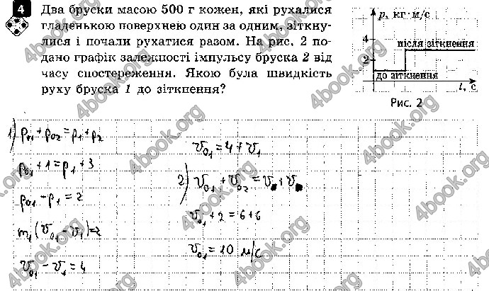 Решебник Зошит контроль Фізика 9 клас Божинова. ГДЗ