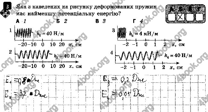 Решебник Зошит контроль Фізика 9 клас Божинова. ГДЗ