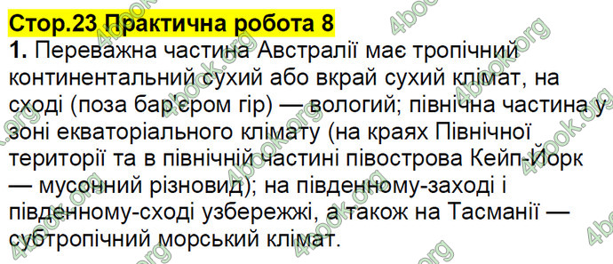 Відповіді Зошит Географія 7 клас Стадник. ГДЗ