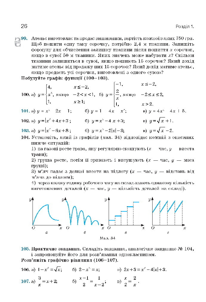 Алгебра 10 клас Бевз 2018