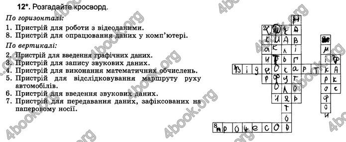 Відповіді Зошит Інформатика 5 клас Ривкінд 2018. ГДЗ