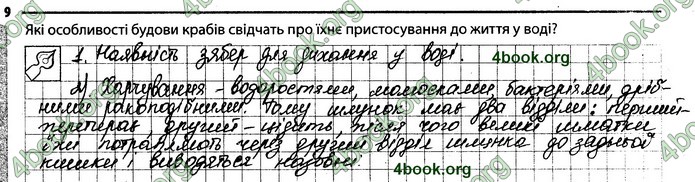 Відповіді Зошит Біологія 7 клас Задорожний. ГДЗ