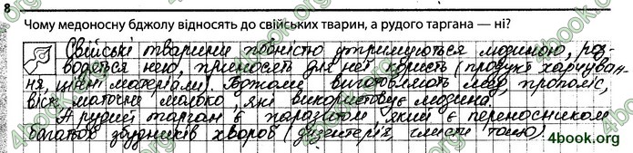 Відповіді Зошит Біологія 7 клас Задорожний. ГДЗ