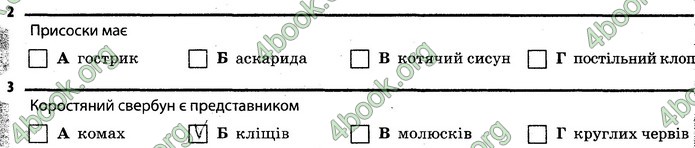 Відповіді Зошит Біологія 7 клас Задорожний. ГДЗ