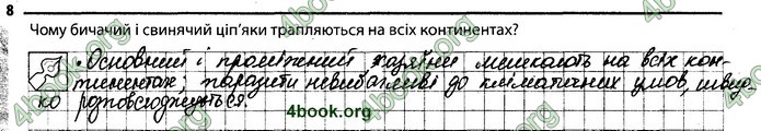 Відповіді Зошит Біологія 7 клас Задорожний. ГДЗ