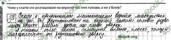 Відповіді Зошит Біологія 7 клас Задорожний. ГДЗ