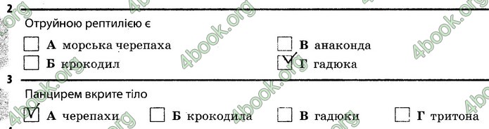 Відповіді Зошит Біологія 7 клас Задорожний. ГДЗ